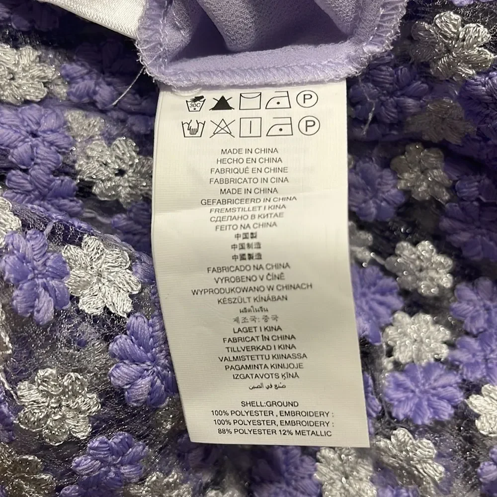 COPY - MK Floral Mauve Dress - Picture 7 of 11